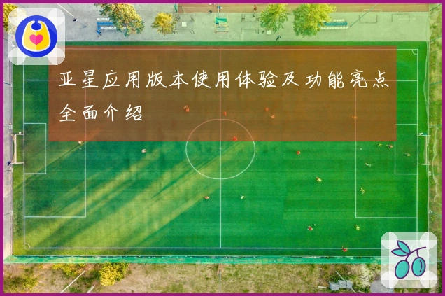 亚星应用版本使用体验及功能亮点全面介绍